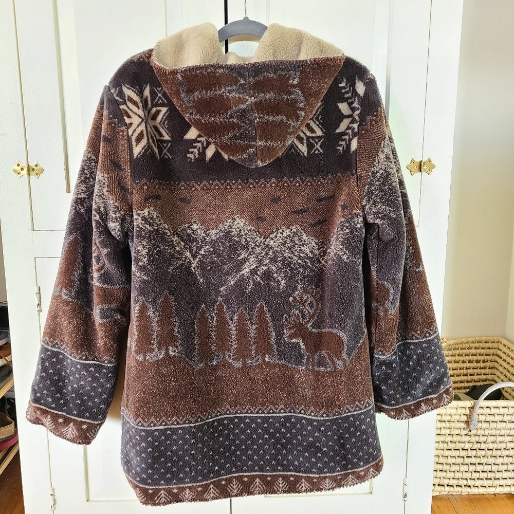 Alpine Studio Reversible Hooded Toggle Coat